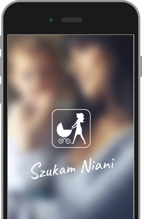 Ekran startowy aplikacji Szukam Niani