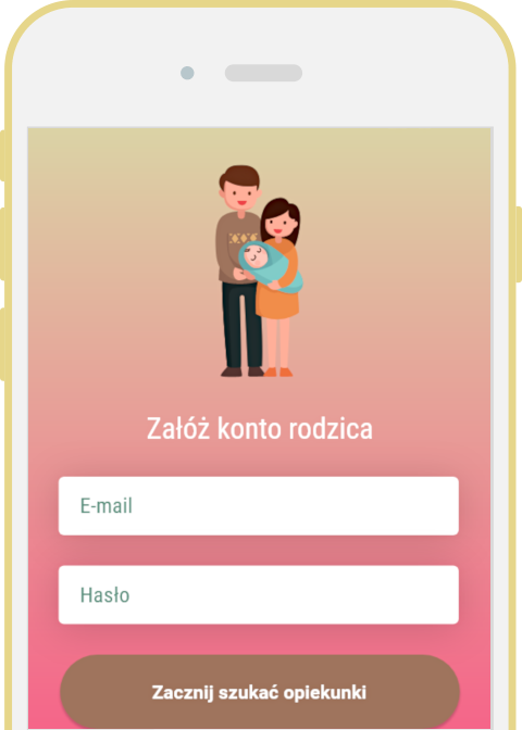 Ekran rejestracji rodzica